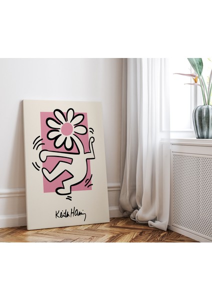Oda Dekorasyon Pop Art Kanvas Tablo Keith Haring Sanatsal Tablo Salon Dekorasyonu Duvar Tablosu