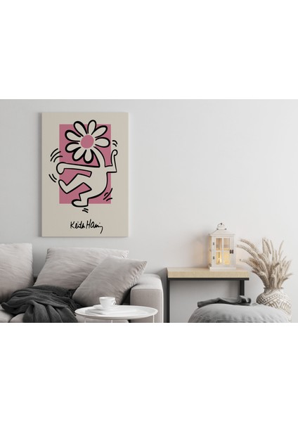 Oda Dekorasyon Pop Art Kanvas Tablo Keith Haring Sanatsal Tablo Salon Dekorasyonu Duvar Tablosu