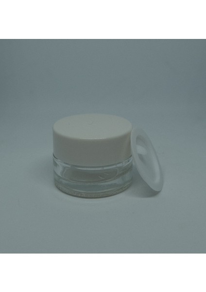 Krem Kutusu 5 ml (20 Adet) Boş Şeffaf Cam Kavanoz