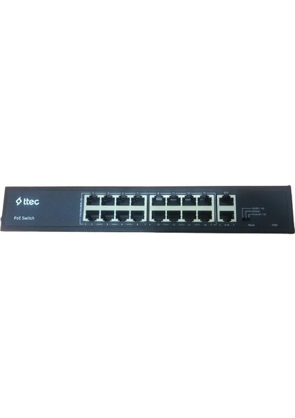 18300PG, 16 Portlu, 10/100/ Fast Ethernet , 2 Gigabit Uplink, 16 Port Poe + 300W