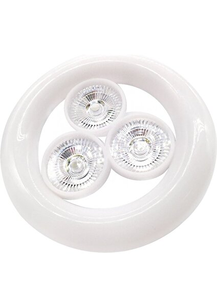 Kornea Store KK-901 E27 Duy 36 Watt Beyaz 3'lü Ufo LED Lamba (K246)