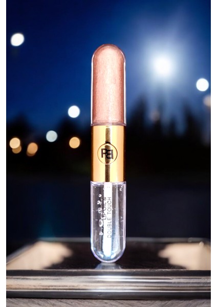 Lip Gloss & Oil -Kalıcı Parlak Ruj-Çift Taraflı