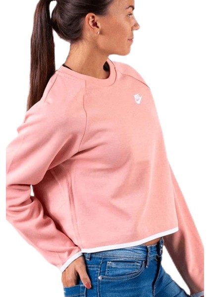 Womens Tech Fleece Crewneck Jumper Kadın Pembe Sweatshirt