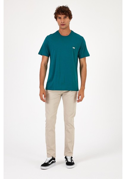 Erkek Vena Orman Baskılı Bisiklet Yaka Regular Fit Tişört fiyatları