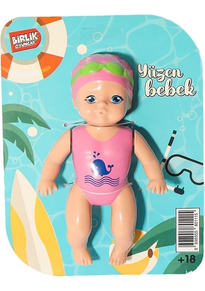 Birlik Toys URT031-001  Kartela Yüzen Bebek -