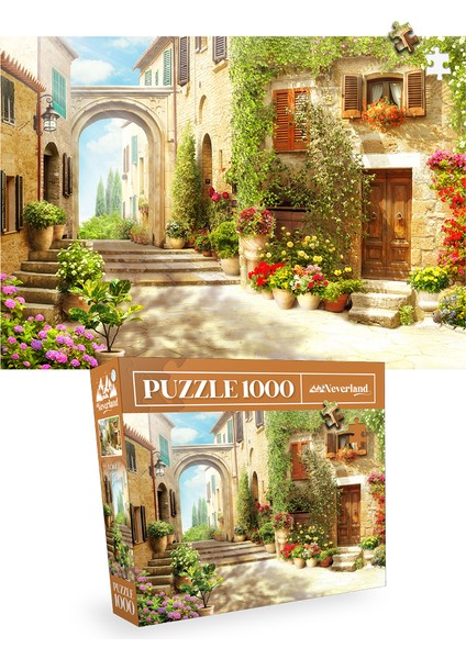 2 Adet 1000 Parça Puzzle - Old Street ve Istanbul