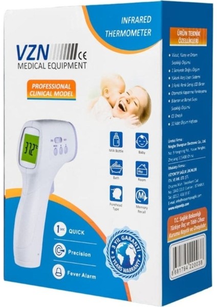 Alından Temassız Infrared Ateş Ölçer Fı03