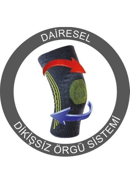 Örme Fleksible Balenli Dizlik Numara 5