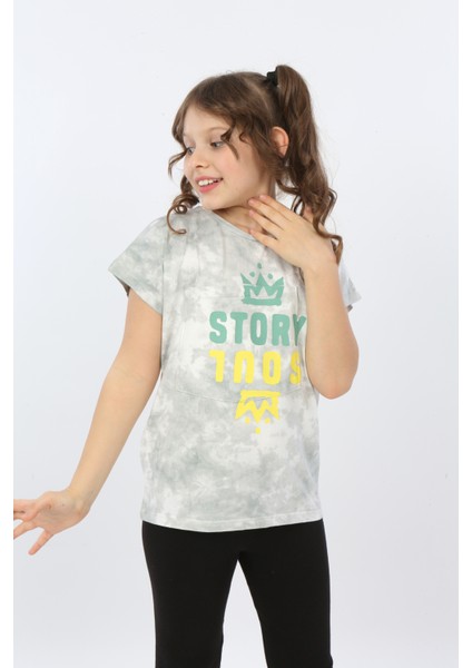 Kız Çocuk Story Soul Baskılı Tişört modelleri