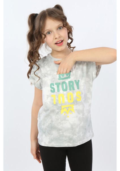 Kız Çocuk Story Soul Baskılı Tişört indirimleri
