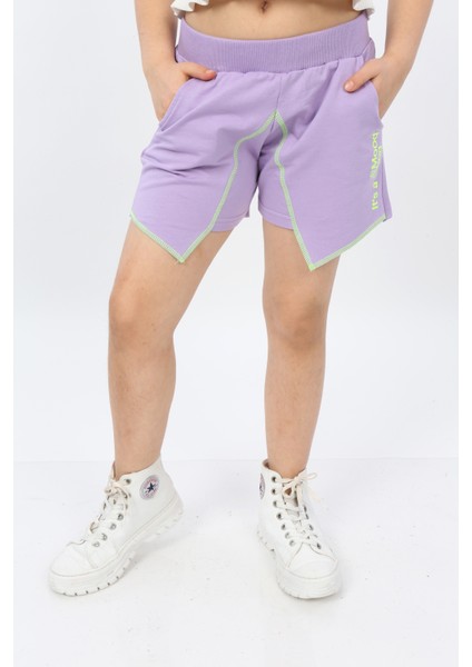 Toontoy Kız Çocuk Mood It S A Good Nakışlı Şort