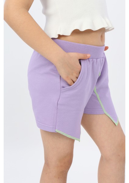 Toontoy Kız Çocuk Mood It S A Good Nakışlı Şort modelleri