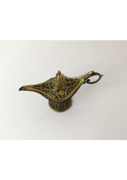 Alaaddin Sihirli Lamba Genie Lamp Ibrik Biblo 7 cm Antik Sarı modelleri