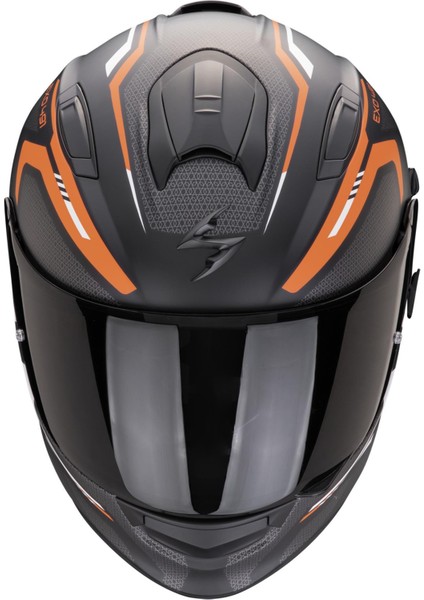 Exo 491 Evo Kripta Kapalı Motosiklet Kaskı Mat Siyah / Oranj fiyatları