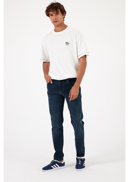 Erkek Smith Smoke Blue Tapered Fit Jean Pantolon