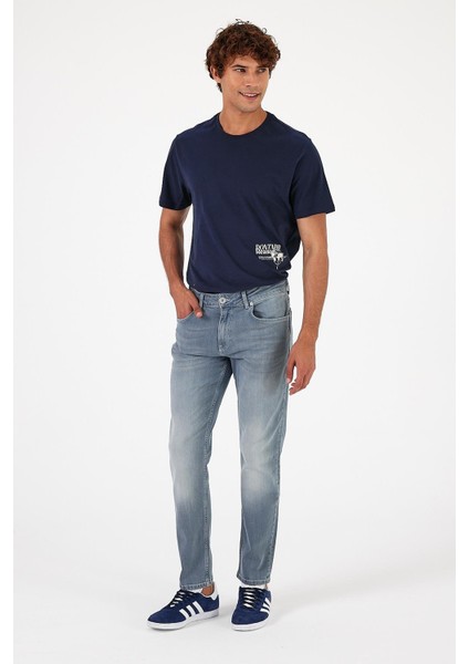 Erkek Edward Smoky Ice Slim Straight Jean Pantolon fiyatları