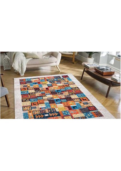 Halı Multi Patchwork Dijital Baskı Halı