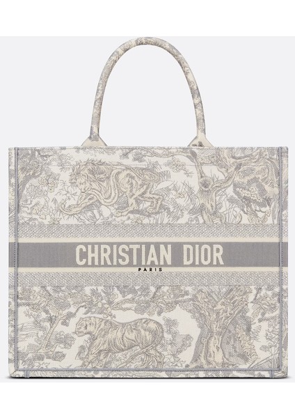 Dior Kadın Kol Çanta - Kol Çanta - Plaj Çanta - Large Dior Book Tote Bag