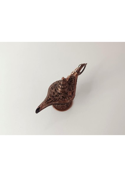Alaaddin Sihirli Lamba Genie Lamp Ibrik Biblo 7 cm Bakır Renk