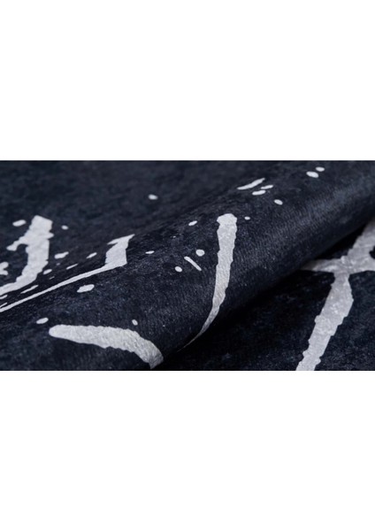 Halı Siyah Geometrik Dijital Baskı Halı fırsatları