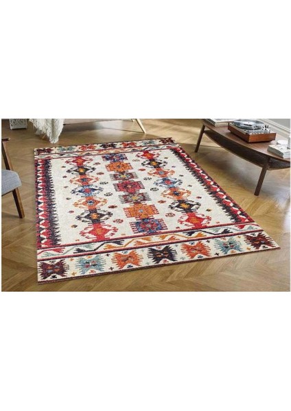 Halı Beyaz Renkli Geometrik Desen Dijital Baskı Halı modelleri