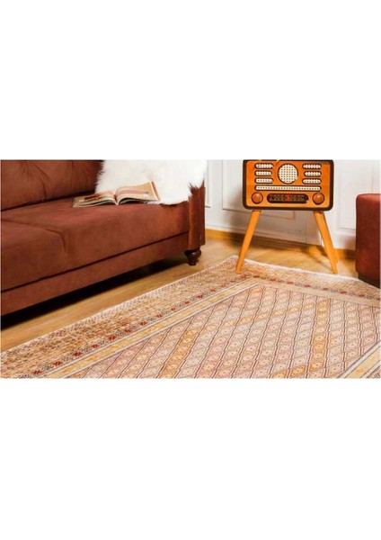 Halı Turuncu Baklava Desen Dijital Baskı Halı indirimleri