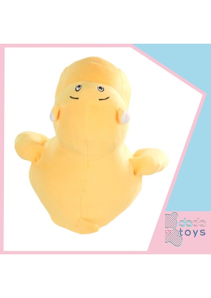 Dada Toys Su Aygiri - Hipopotam Peluş Uyku Arkadaşi 35 cm Sari 12