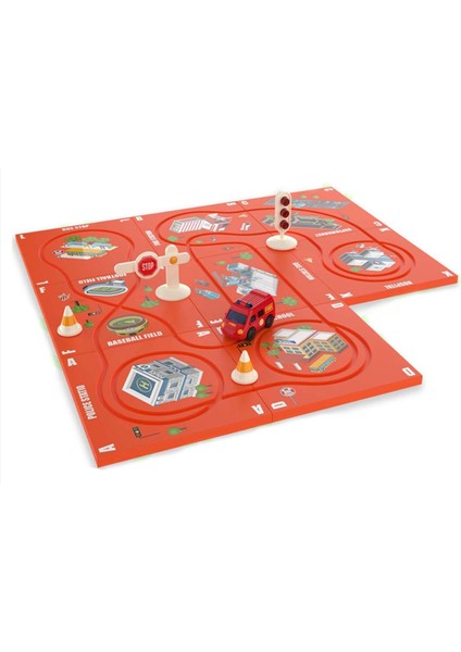 Learning Fun 13 Parça Stem Eğitici Beceri Geliştirici Mantıksal Kendin Yap Manyetik Parçalı Yol Inşa Oyunu Puzzle Yapboz Oyuncak