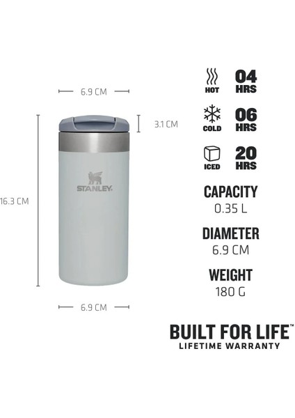 The Aerolight Transit Termos Bardak 0.35 Lt - (12 Oz) Fog Metallic fırsatları