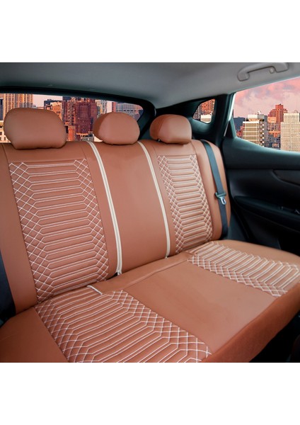 citroen Xsara Uyumlu Deri Oto Koltuk Kılıfı Ön Arka Takım Giydirme Tip Tarçın Exclusıve Model Shn