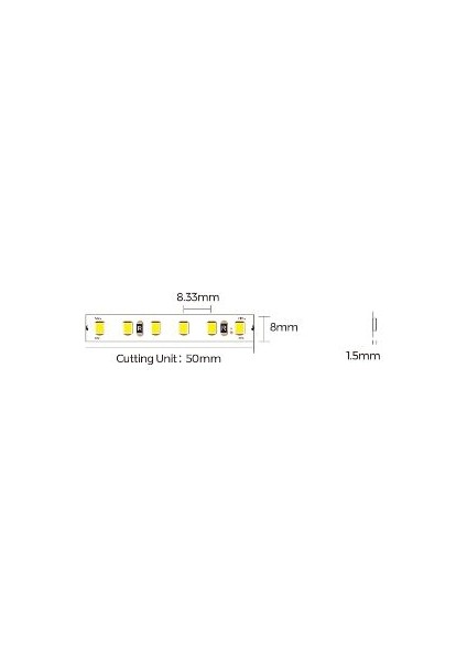 Colorsled 24V IP65 Crı 90 3000K MT/120LED 5 Mt.şerit LED