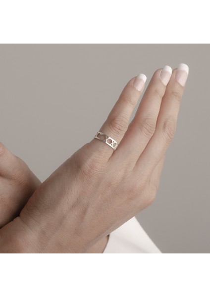 925 Ayar Gümüş Roma Rakamlı Alyans Yüzük Kişiye Özel Seri fırsatları