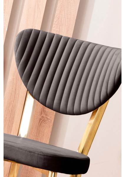 Kütük Desenli Mdf Gold Elma Mutfak Masa Takımı 4 Sandalyeli Salon Yemek Masa Takımı Kahve fırsatları