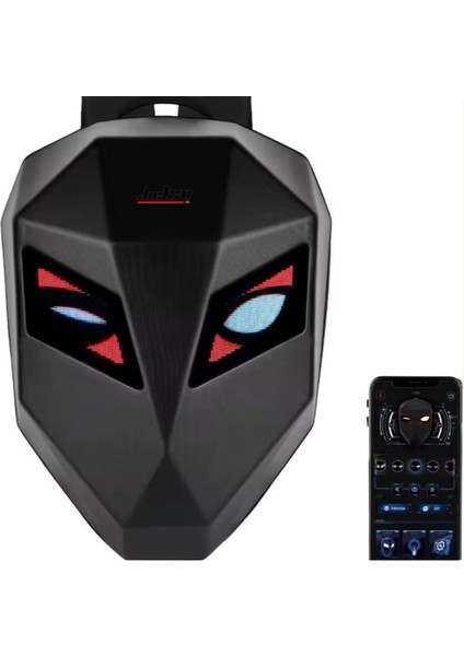 LED Knight Sırt Çantası, Programlanabilir Ekranlı Büyük Kapasiteli LED Sırt Çantası, Seyahat Için Su Geçirmez Motosiklet Sırt Çantası Sert Kabuk Dizüstü Sırt Çantası