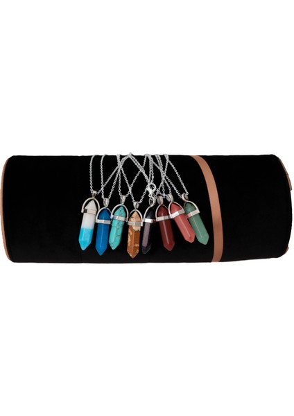 Çivi Modeli Sitrin Doğal Taş Kolye modelleri