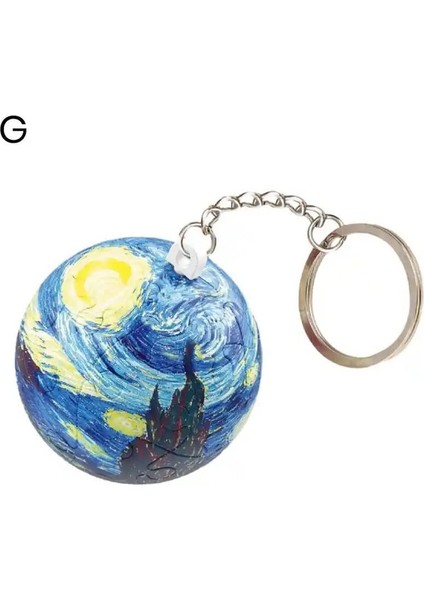 Art Gallery Vincent Van Gogh Yıldızlı Gece Anahtarlık