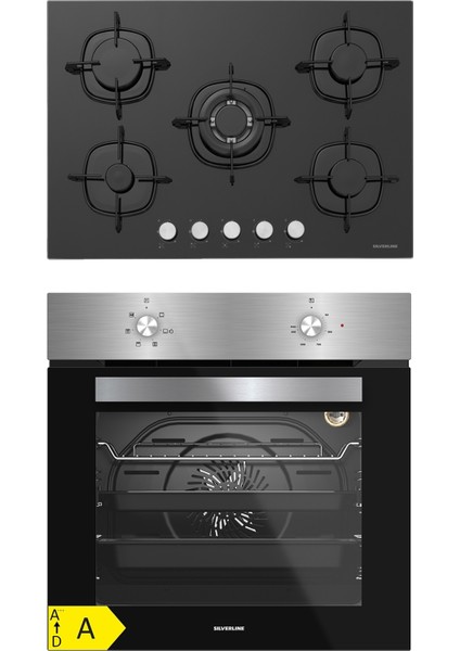 BO6501X01 - CS5365B01 Siyah Cam Ankastre Set