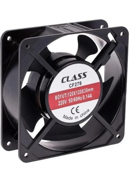 Class CF278 120X120X38 220 Volt Aksiyel Fan (K246)