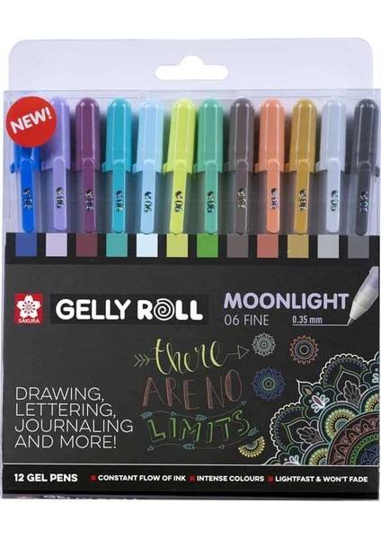 Gelly Roll Jel Mürekkepli Kalem Seti Moonlight Cosmos Set 12 Renk