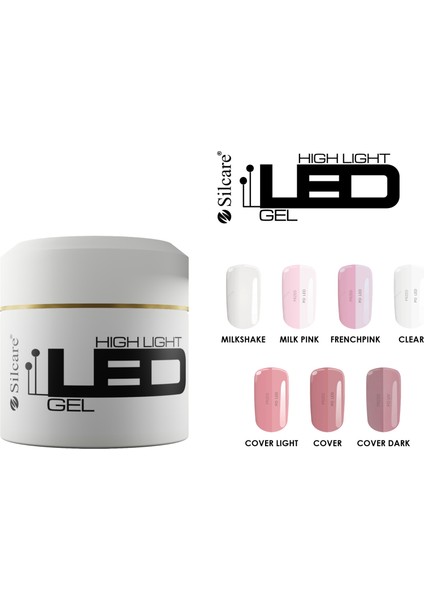 High Light LED Gel Protez Tırnak Jeli - Builder Jel 50 ml