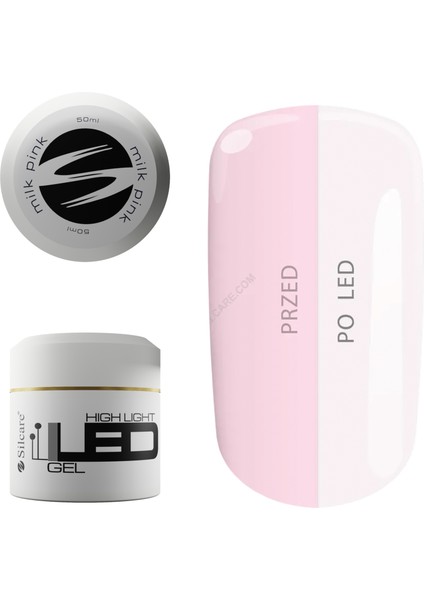 High Light LED Gel Protez Tırnak Jeli - Builder Jel Silcare 50ML
