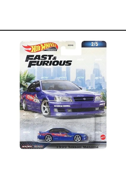 Mattel Premium Fast And Furious 1999 Nissan Maxima Hızlı ve Öfkeli Oyuncak Araba Tekli