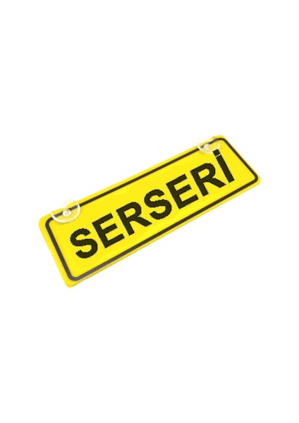 Serseri Sök-Tak-Pratik Sarı Dekor Plaka