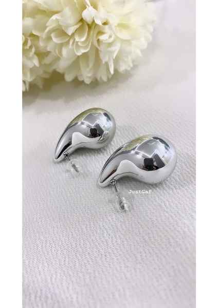 Gümüş/silver Renk Göz Yaşı Damlası Marka Model Küpe
