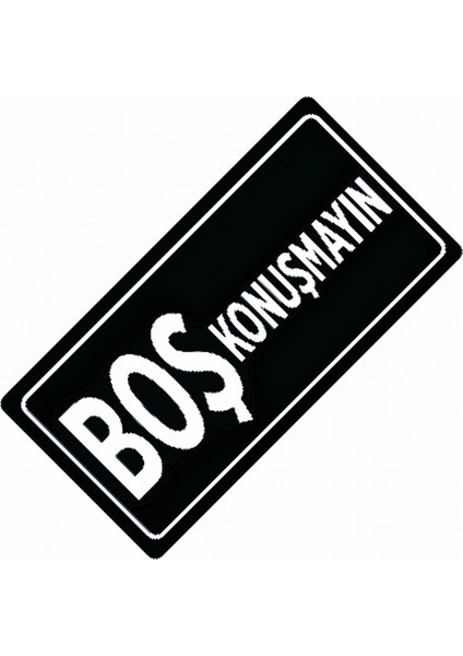 Boş Konuşmayın Yazılı Sök-Tak-Pratik Vantuzlu Yeni Nesil Dekor Pl