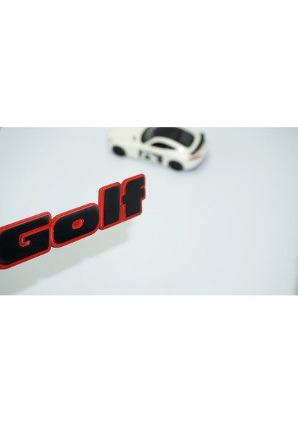 Golf Mk2 Mk3 Bagaj Siyah Kırmızı Yazı Logo Volkswagen Ile Uyumlu