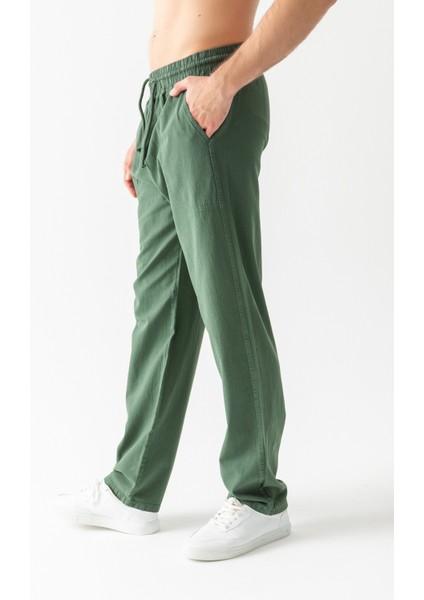 Keten Pantolon Yeşil fırsatları