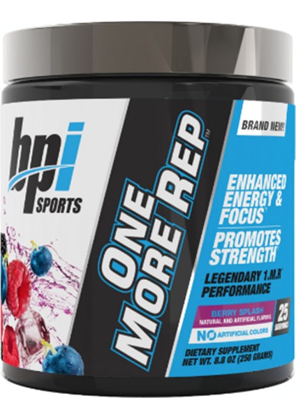 Bpı Sports One More Rep Pre-Workout 250GR  Usa Version  dir!!