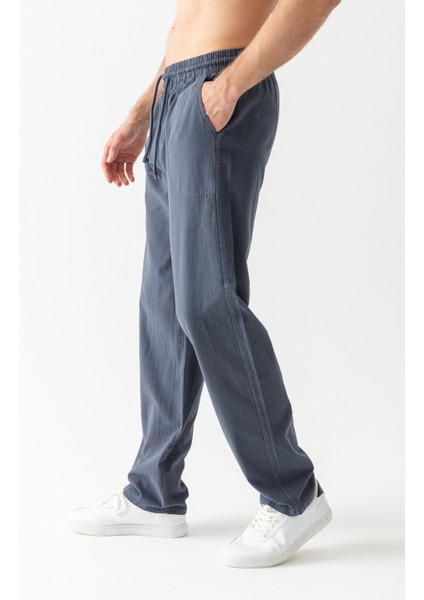 Keten Pantolon Füme modelleri