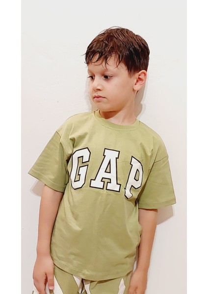 Tude Kids Yeni Sezon Gap Baskılı Erkek Çocuk Alt Üst Takım